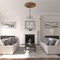 Ekena Millwork Classic Ceiling Medallion (Canopies up to 8 1/4"), 44 1/2"OD x 4"ID x 4 "P, Smokey Topaz Crackle CM44CLSTC - alternate 4